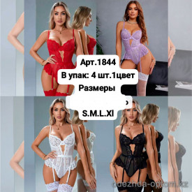 b6-1844-1 Боди женское кружевное, S-XL, 1 пачка (4 шт) b6-1844-1 Боди женское кружевное, S-XL, 1 пачка (4 шт)
