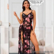b6-9090-1 Пеньюар женский с чашечками на косточках, S-XL, 1 пачка (4 шт)