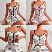 b13-1818 Комплект женской одежды для сна: майка и шорты, S-L, 1 пачка (3 шт)