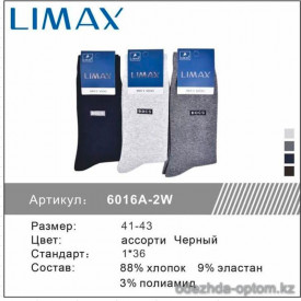 n1-6016-2 LIMAX Носки мужские, 41-43, 1 пачка (12 пар)