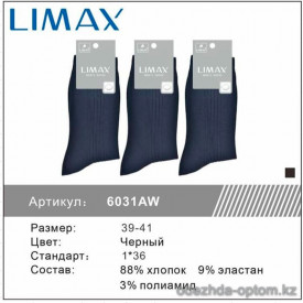 n1-6031 LIMAX Носки мужские, 39-41, 1 пачка (12 пар)