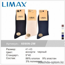 n1-6090-2 LIMAX Носки мужские, 41-43, 1 пачка (12 пар)