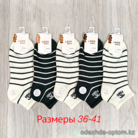 n3-0656 Носки женские короткие, 36-41, 1 пачка (10 пар)