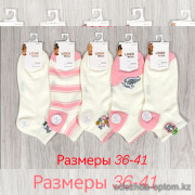 n3-0665 Носки женские короткие, 36-41, 1 пачка (10 пар)