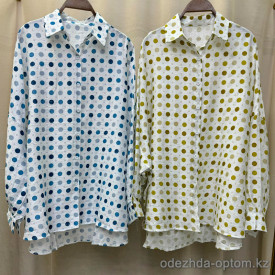 w20-1152 Рубашка женская с принтом свободного кроя, стандарт (44-50), 1 шт