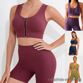 b13-2827-1 Комплект женской спортивной одежды: топ и шорты, one size, 1 пачка (5 шт)