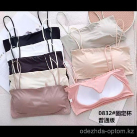 b8-0832 Топ подростковый с чашечками на бретельках, L-XL, 1 пачка (10 шт)