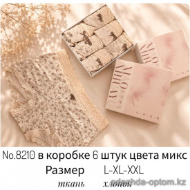 b4-8210 Комплект женских трусиков: шестерка, 1 пачка (6 шт)