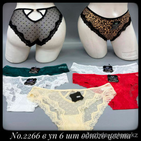 b5-2266 Coeur Joie Трусики женские кружевные, M-XL, 1 пачка (6 шт)