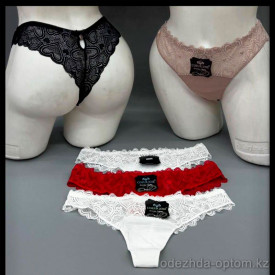 b5-2286 Coeur Joie Трусики женские стринги с кружевом, S-XL, 1 пачка (6 шт)