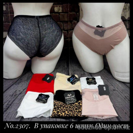 b5-2307-3 Coeur Joie Трусики женские высокие, L-2XL, 1 пачка (6 шт)
