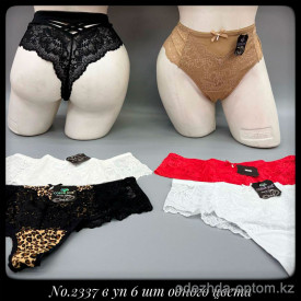 b5-2337 Coeur Joie Трусики женские кружевные стринги, L-2XL, 1 пачка (6 шт)
