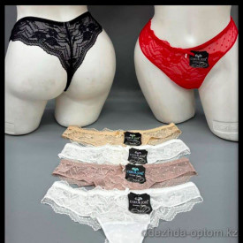 b5-2390 Coeur Joie Трусики женские кружевные стринги, S-XL, 1 пачка (6 шт)
