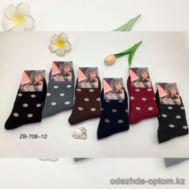 n5-ZB-708-12 Носки женские махровые, 37-41, 1 пачка (12 пар)