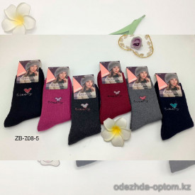n5-ZB-708-5 Носки женские махровые, 37-41, 1 пачка (12 пар)