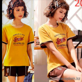 b5-2029-2 Комплект домашней одежды: футболка и шорты, S-L, 1 пачка (3 шт)