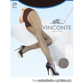 k4-8019 Vinconte Тюлевые колготки женские со стрелкой, S-XL, 20 ден, 1 пачка (6 шт)