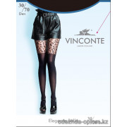 k4-8047 Vinconte Колготки женские с имитацией ботфорт с рисунком, 3M-4L, 30/70 ден, 1 пачка (6 шт)