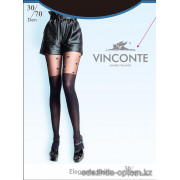 k4-8049 Vinconte Колготки женские с имитацией ботфорт с рисунком, 3M-4L, 30/70 ден, 1 пачка (6 шт)