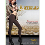 k4-lp03 Катюша Женские одно шовные колготки с мехом, 3-4, 2600 ден, 1 пачка (6 шт)