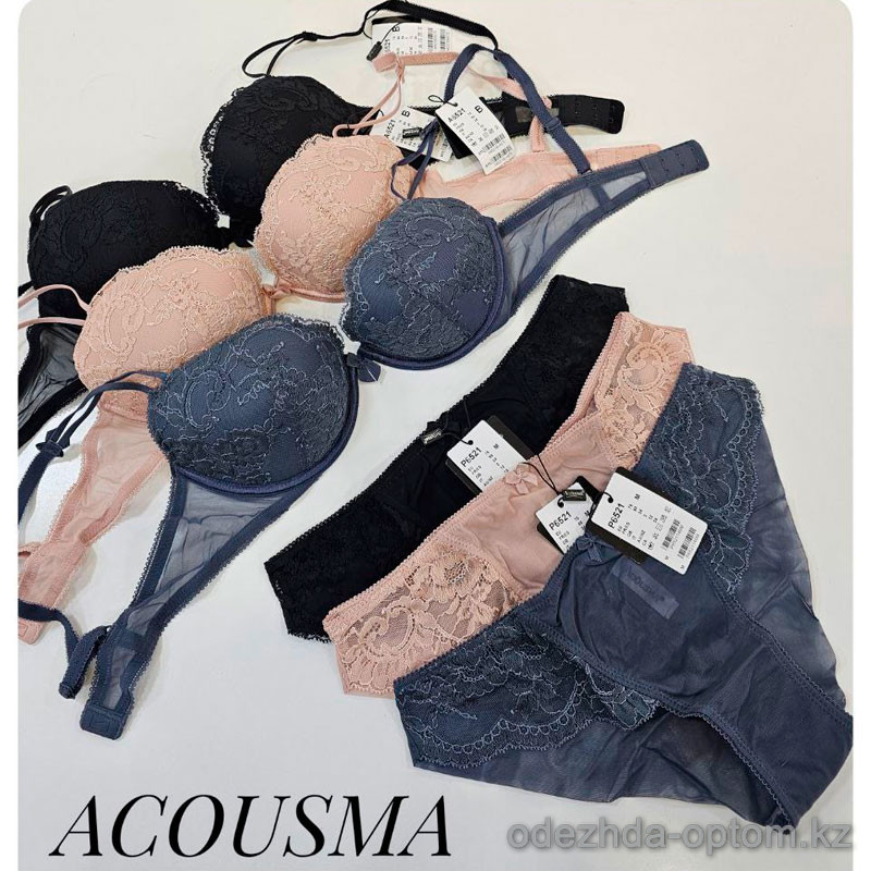 b4-A6521 Acousma Комплект нижнего белья: бюстгальтер и трусики, 1 пачка (6 шт) b4-A6521 Acousma Комплект нижнего белья: бюстгальтер и трусики, 1 пачка (6 шт)