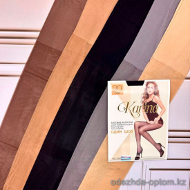 k2-2330 Karina Колготки женские капроновые одношовные, 42-46, 20 ден, 1 пачка (6 шт)