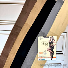 k2-2332 Karina Колготки женские капроновые для полных женщин, 46-54, 8 ден, 1 пачка (6 шт)