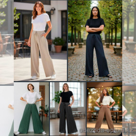 k2-B615 Штаны женские однотонные, 1 пачка (6 шт)