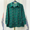 w20-1181 Рубашка женская с принтом свободного кроя, хлопок, стандарт (42-50), 1 шт