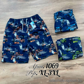 z2-1069 Пляжные мужские шорты, XL-3XL, 1 пачка (3 шт)