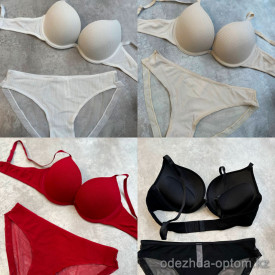 b13-006-2 Комплект нижнего белья: бюстгальтер и трусики, чашка B, 1 пачка (3 шт)