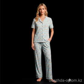 b15-9779-2 Комплект женской пижамы: рубашка и штаны, M-XL, 1 пачка (3 шт)