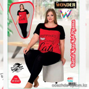 e1-bk6043 Miss WONDER Life Комплект домашней одежды для полных дам, стандарт, cotton, 1 шт