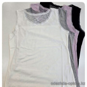 b4-921-1 Майка женская однотонная, стандарт, 1 пачка (12 шт)