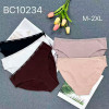 b4-BC10234 Трусики женские однотонные, M-2XL, 1 пачка (6 шт)