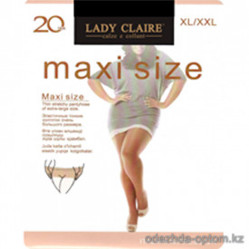 k1-4206 Lady Claire Прозрачные полуматовые колготки, XL/2XL, 20 ден, 1 пачка (12 шт)