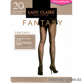 k1-6225 Lady Claire Прозрачные колготки из тюли, S-XL, 20 ден, 1 пачка (12 шт)