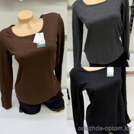 b8-2582 Лонгслив женский приталенный, 46-48, 1 пачка (6 шт)