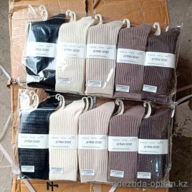 n5-0358 Носки женские с начесом, 37-41, 1 пачка (10 пар)