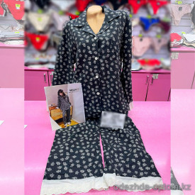 b6-321-1 Комплект женской фланелевой пижамы: рубашка и штаны, L-XL, 1 пачка (2 шт) b6-321-1 Комплект женской фланелевой пижамы: рубашка и штаны, L-XL, 1 пачка (2 шт)