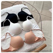 b4-U005 Бюстгальтер гладкий на среднем поролоне, 1 пачка (6 шт)