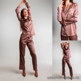 b13-0106-1 Комплект женской пижамы двойка: рубашка и штаны, 1 шт