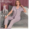 e1-5060-1 MISS MAVERA Пижама женская: рубашка и штаны, S-XL, cotton, 1 пачка (4 шт)