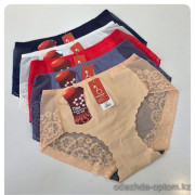 b4-989 Трусики женские высокие, стандарт, 1 пачка (12 шт)