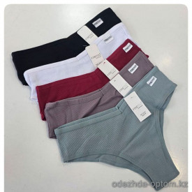 b4-S003 Трусики женские однотонные, M-XL, 1 пачка (24 шт)