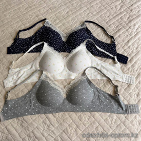 b16-24 Топ женский с поролоном, L-2XL, 1 пачка (3 шт)