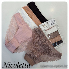 b4-583287 Nicoletta Комплект женских кружевных трусиков: пятерка, 1 пачка (5 шт)