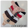 b4-2622 Coeur Joie Трусики женские кружевные стринги, S-XL, 1 пачка (6 шт)