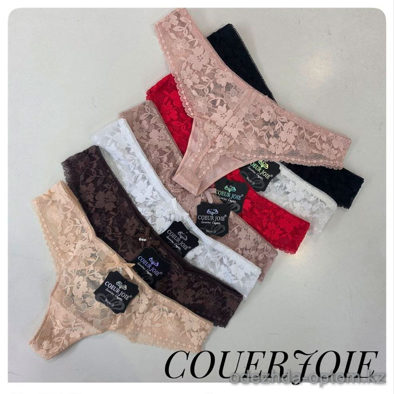 b4-2622 Coeur Joie Трусики женские кружевные стринги, S-XL, 1 пачка (6 шт) b4-2622 Coeur Joie Трусики женские кружевные стринги, S-XL, 1 пачка (6 шт)