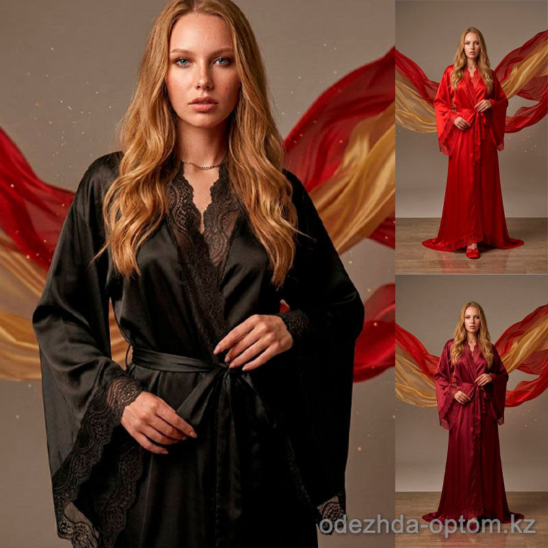 d7-107126 Комплект женской одежды для сна: халат и сорочка, S-L, 1 пачка (3 шт) d7-107126 Комплект женской одежды для сна: халат и сорочка, S-L, 1 пачка (3 шт)